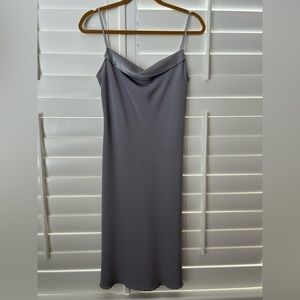 MNG night minidress size 6 in silver.